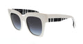 Burberry White Square 0BE4364 39958G Sunglasses