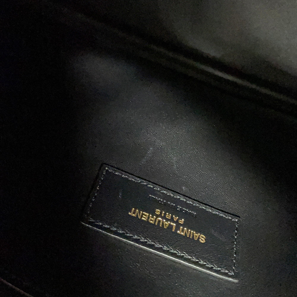 SAINT LAURENT PARIS LE 5 A Soft Shoulder Bag Black713938AAAUQ1000 Calf Leather Size Small