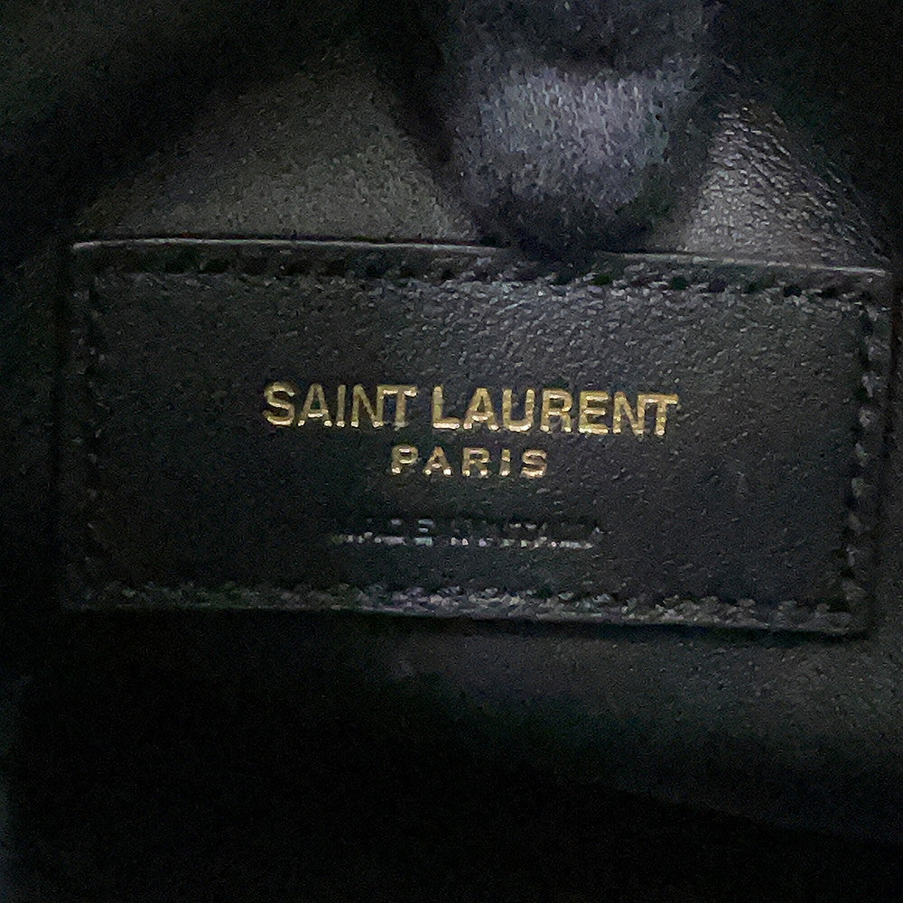 SAINT LAURENT PARIS LE 5 A Soft Shoulder Bag Black713938AAAUQ1000 Calf Leather Size Small