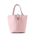 HERMES Picotin Padlock Rose Sakura Taurillon Clemence Size PM