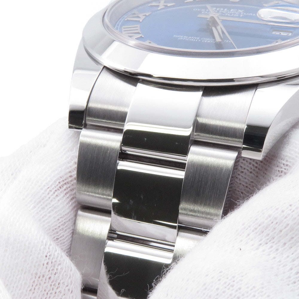 ROLEX Datejust 41 W41mm Stainless Steel Azzurro Blue Dial126300
