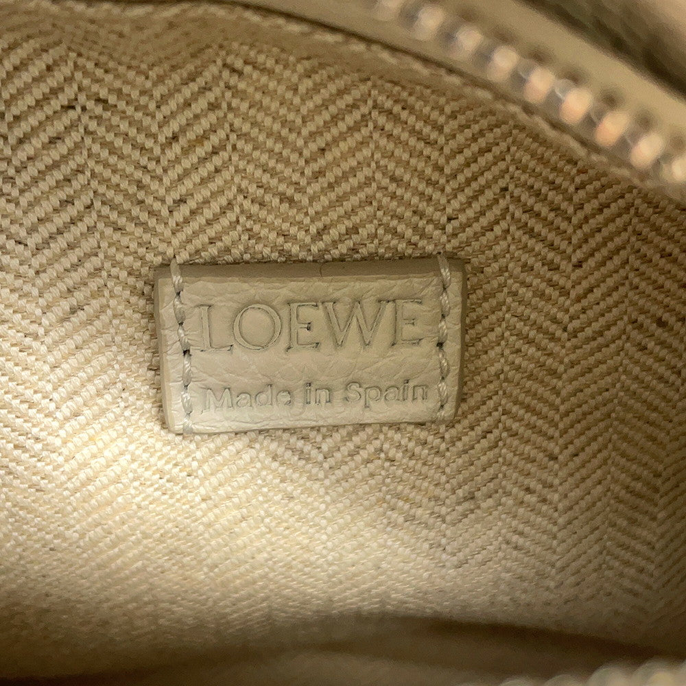 LOEWE Puzzle Mini 2WAY Bag WhiteA510P88X16 Calf Leather Size Mini