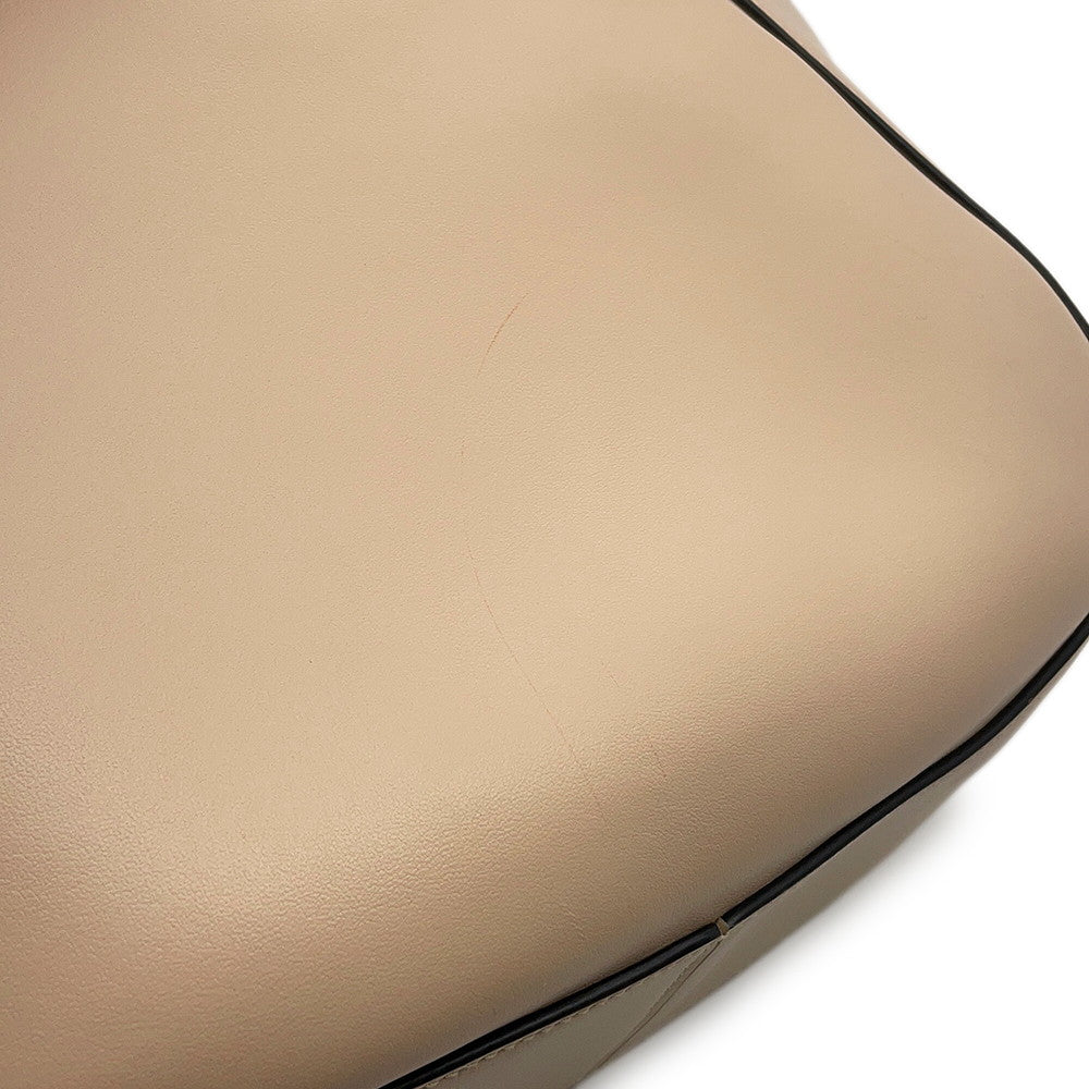 PRADA Tote Bag Beige1BG483 Leather Size Medium