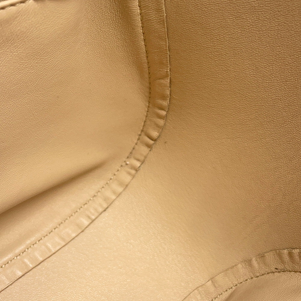 PRADA Tote Bag Beige1BG483 Leather Size Medium
