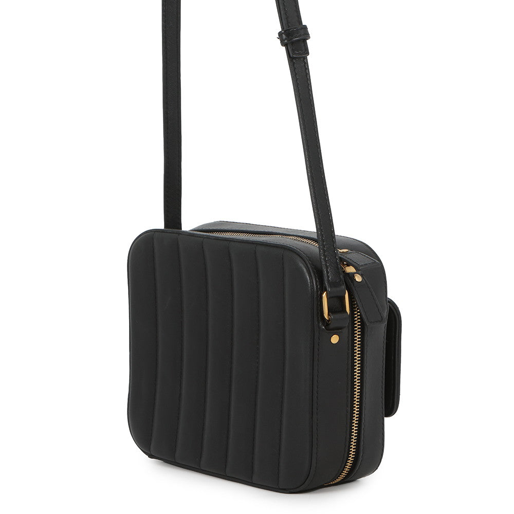 SAINT LAURENT PARIS Vicky camera bag Black5550520YD0J1000 Leather