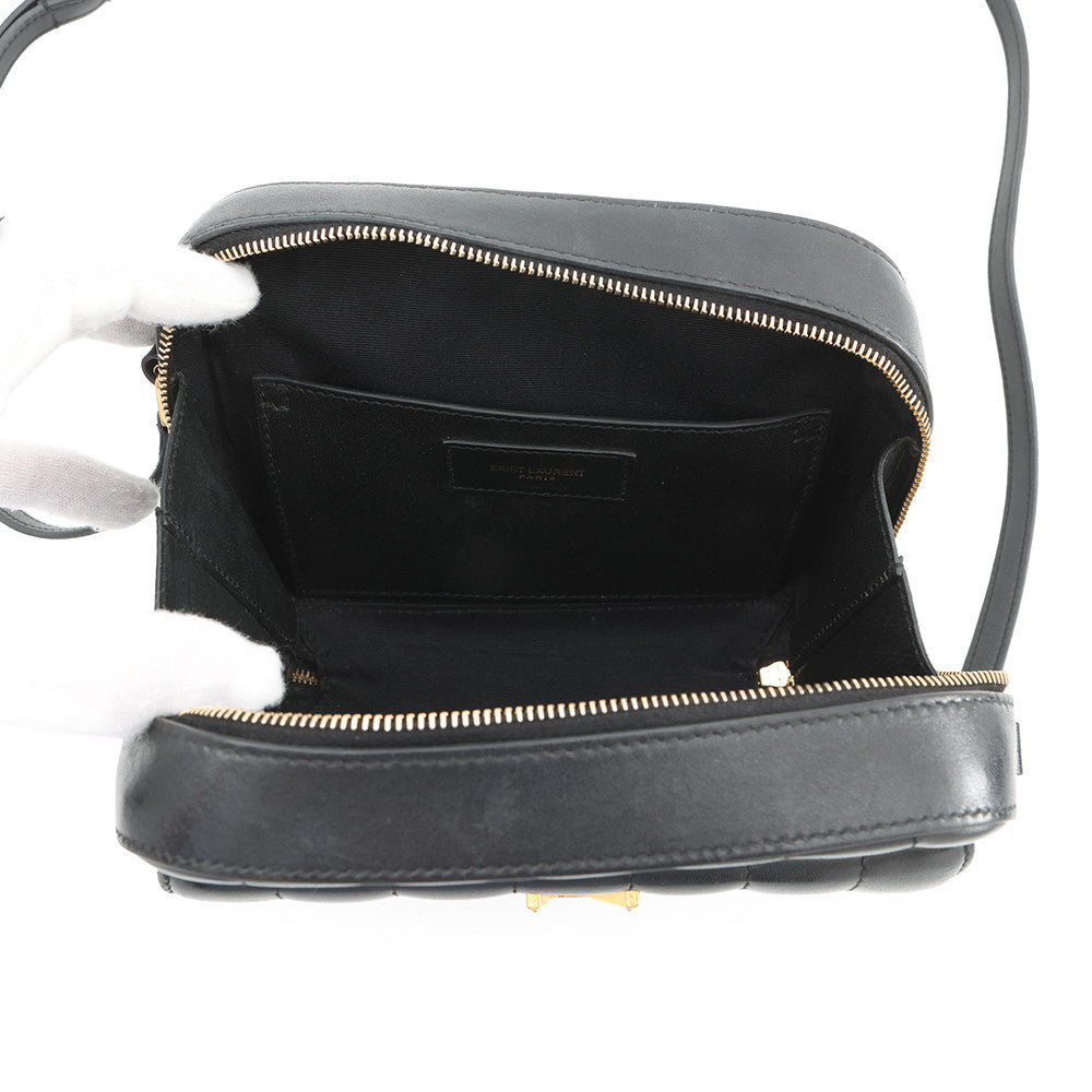 SAINT LAURENT PARIS Vicky camera bag Black5550520YD0J1000 Leather