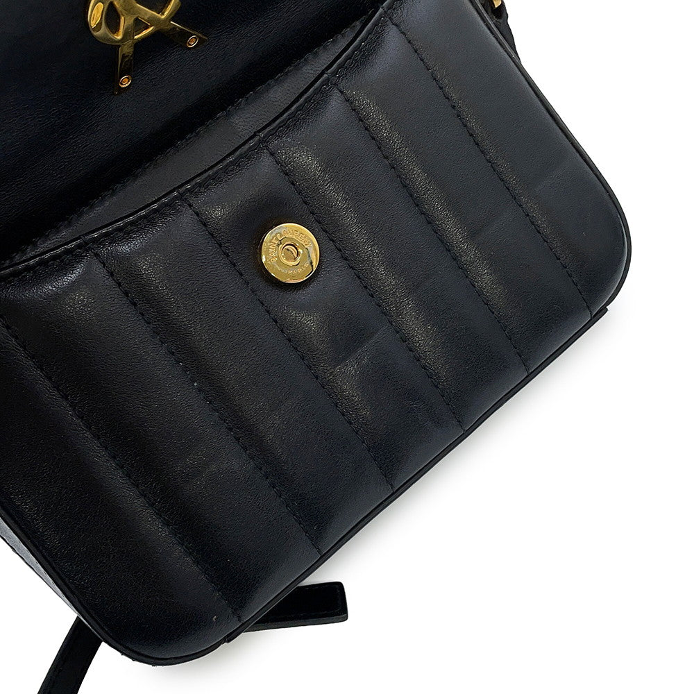 SAINT LAURENT PARIS Vicky camera bag Black5550520YD0J1000 Leather
