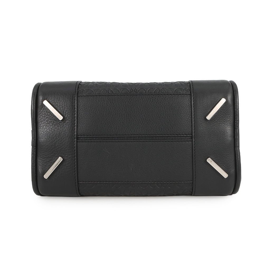 LOEWE Repeat Anagram Amazona Black301.55.L01 Leather Size Small