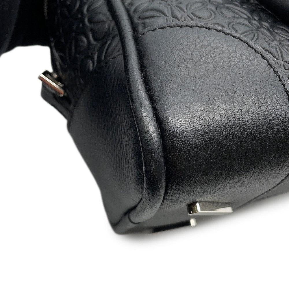 LOEWE Repeat Anagram Amazona Black301.55.L01 Leather Size Small