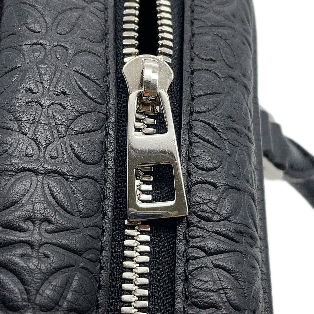 LOEWE Repeat Anagram Amazona Black301.55.L01 Leather Size Small