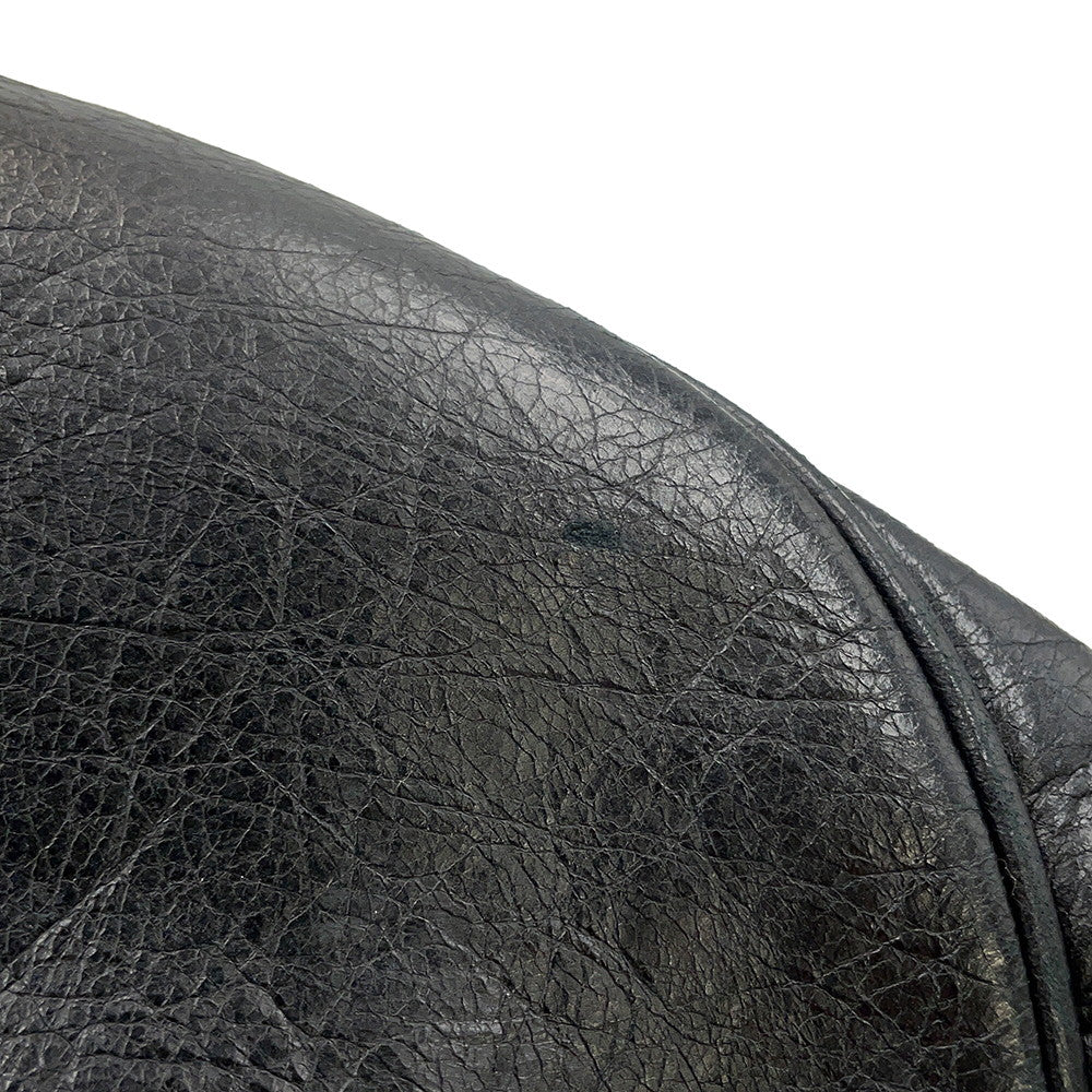 BALENCIAGA giant mini pom pom Black285439 Leather