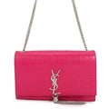 SAINT LAURENT PARIS Kate ChainShoulder Pink354119 Croco embossed leather Size Medium