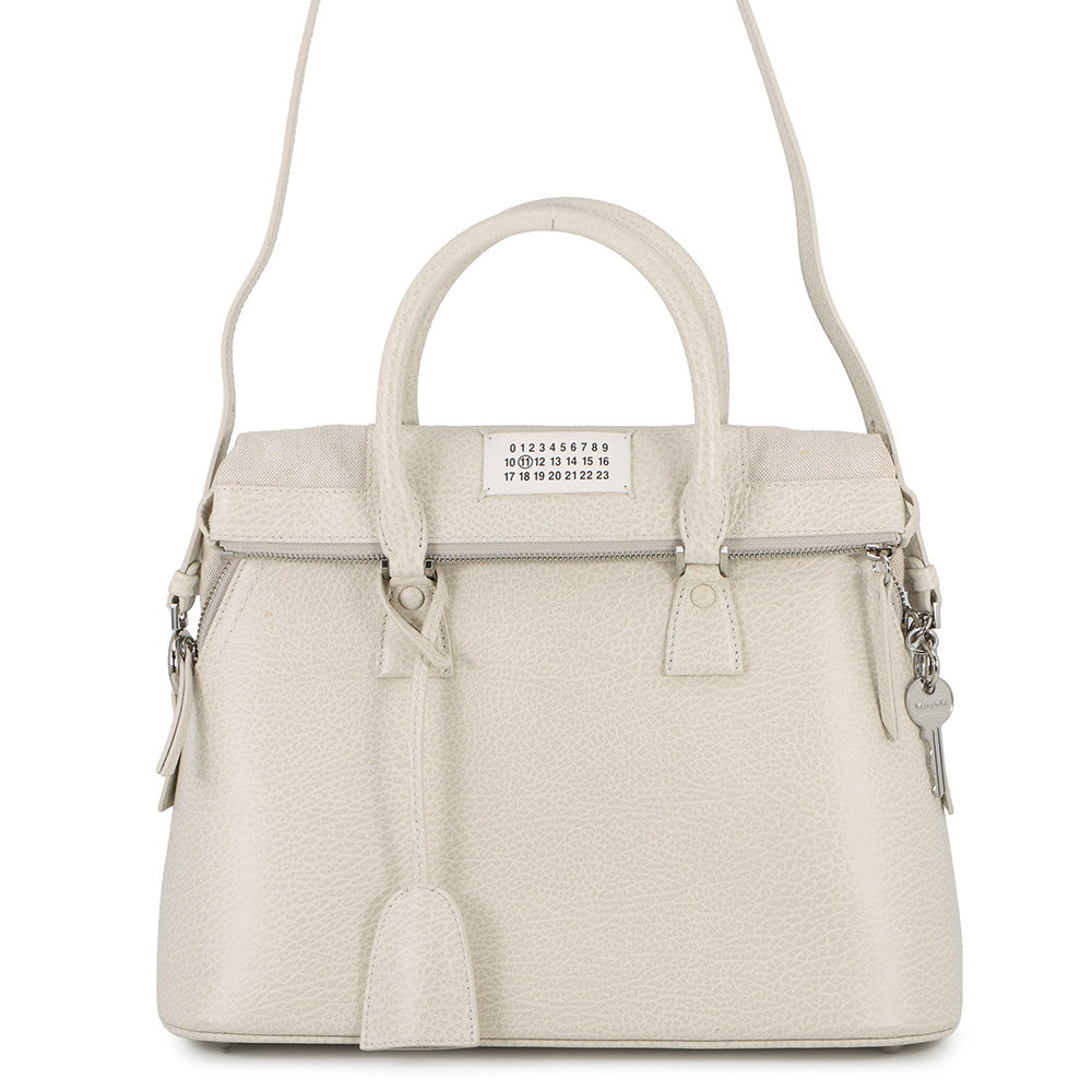 Maison Margiela Maison Margiela 5AC 2WAY Bag WhiteS56WG0093P4455H9368 Leather Canvas Size Medium
