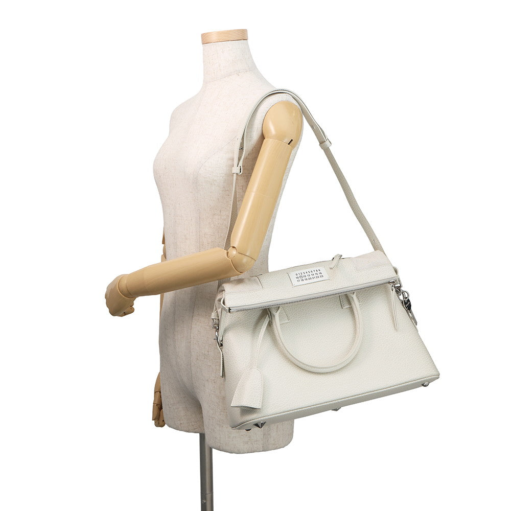 Maison Margiela Maison Margiela 5AC 2WAY Bag WhiteS56WG0093P4455H9368 Leather Canvas Size Medium