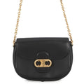 CELINE Triomphe Maillon Chain Shoulder Black19134 Leather