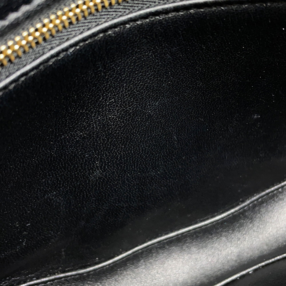 CELINE Triomphe Maillon Chain Shoulder Black19134 Leather