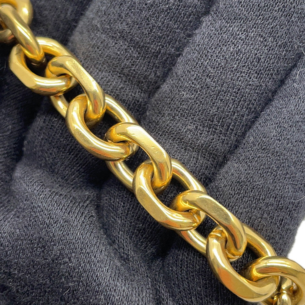 CELINE Triomphe Maillon Chain Shoulder Black19134 Leather