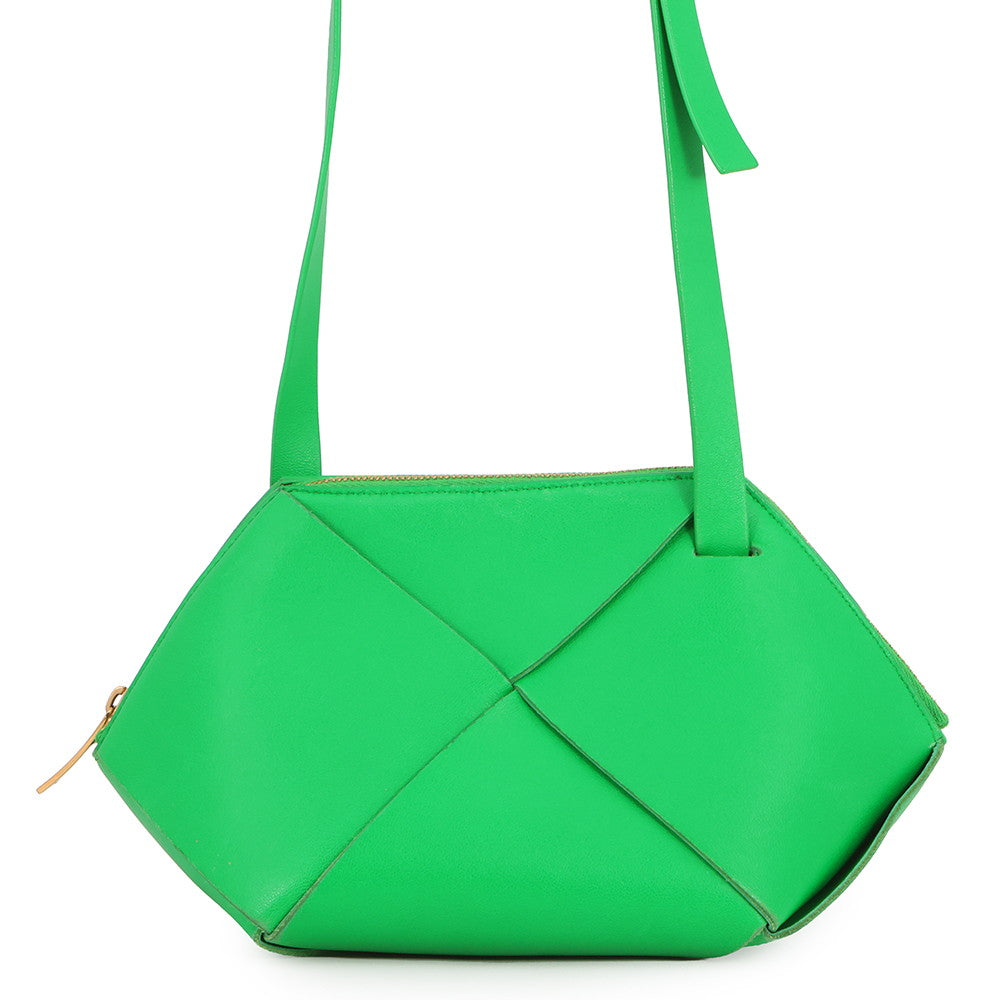 Bottega Veneta Maxi INTRECCIATO Shoulder Pouch Parakeet666693 Leather