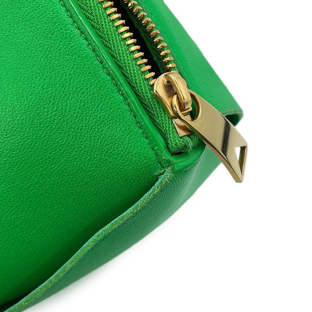 Bottega Veneta Maxi INTRECCIATO Shoulder Pouch Parakeet666693 Leather