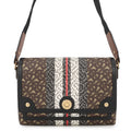 BURBERRY TBMonogram Stripe Messenger Brown/Multicolor8031748 PVC Leather