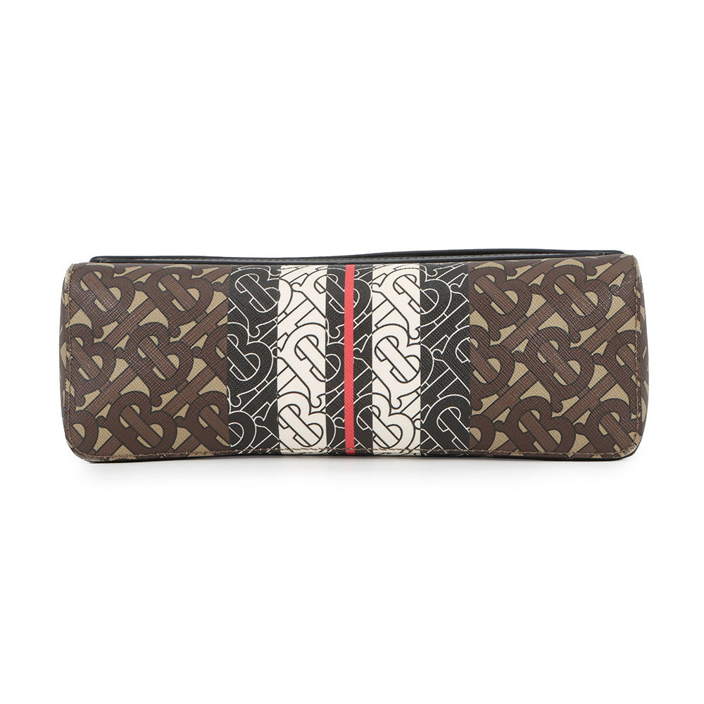 BURBERRY TBMonogram Stripe Messenger Brown/Multicolor8031748 PVC Leather