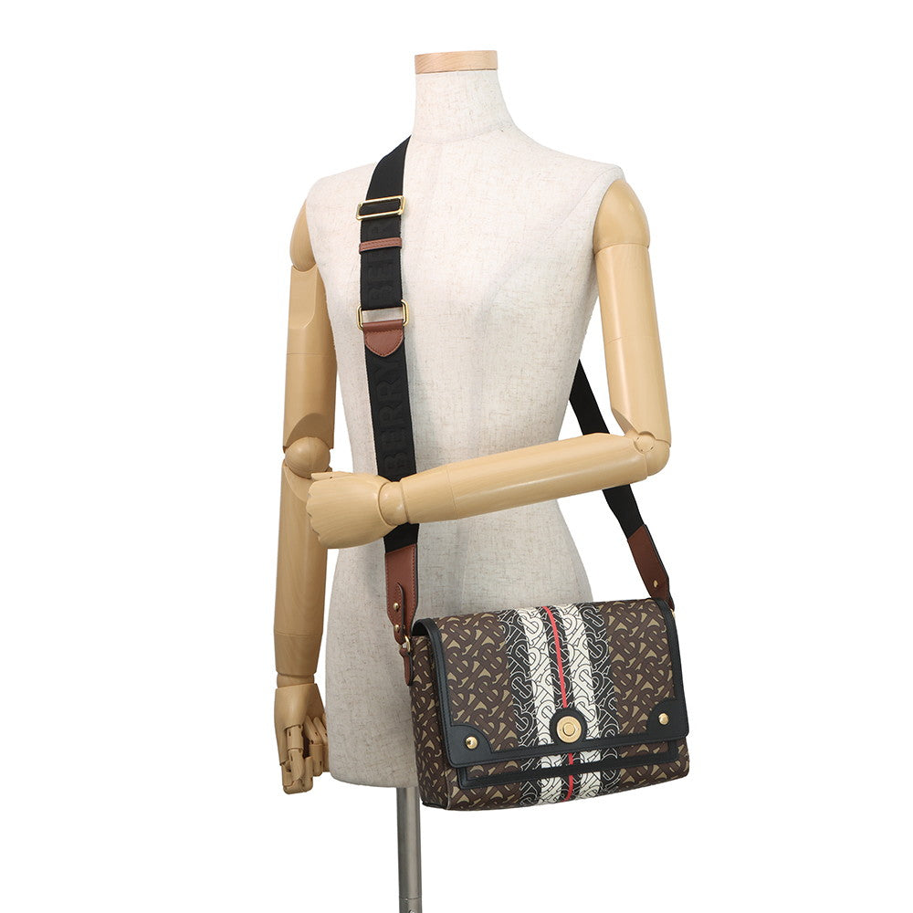 BURBERRY TBMonogram Stripe Messenger Brown/Multicolor8031748 PVC Leather