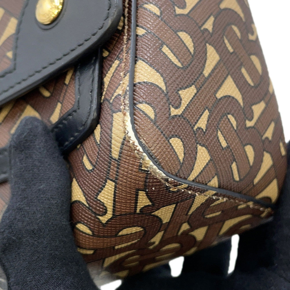 BURBERRY TBMonogram Stripe Messenger Brown/Multicolor8031748 PVC Leather