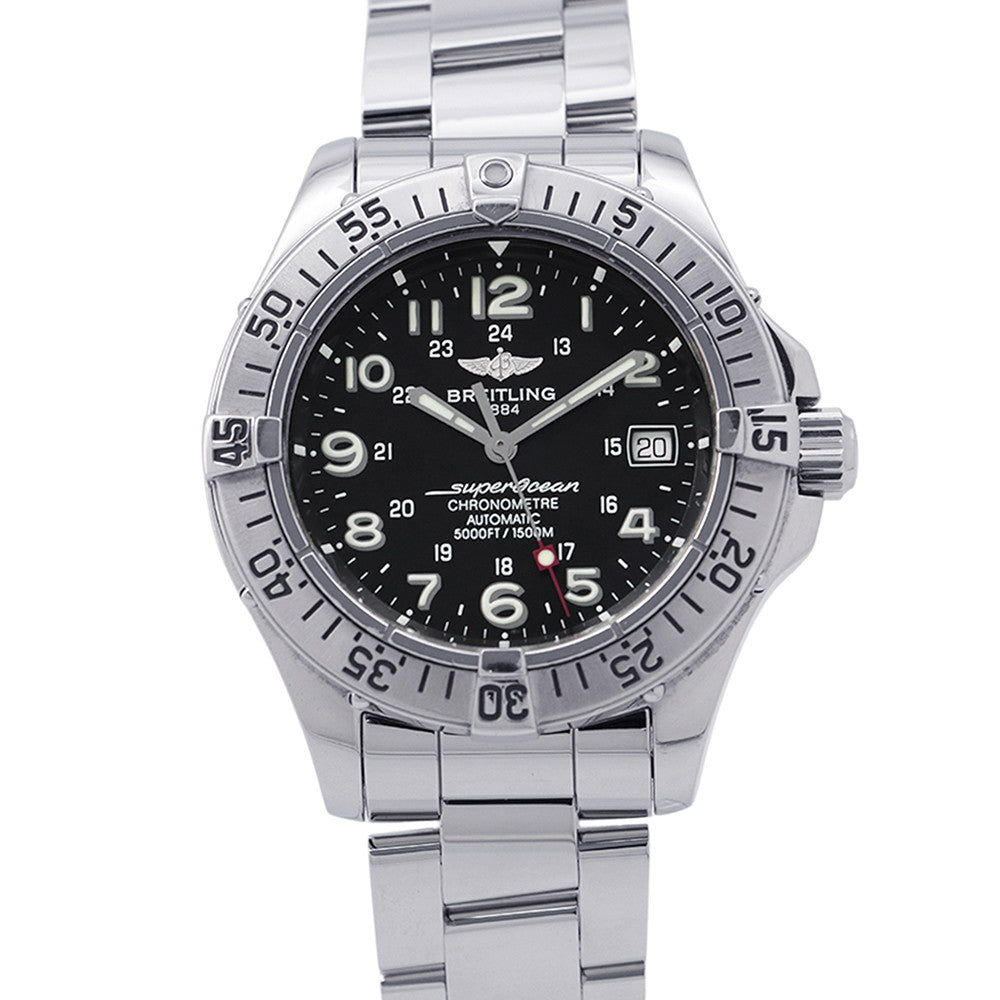 BREITLING Superocean W42mm Stainless Steel Black DialA17360