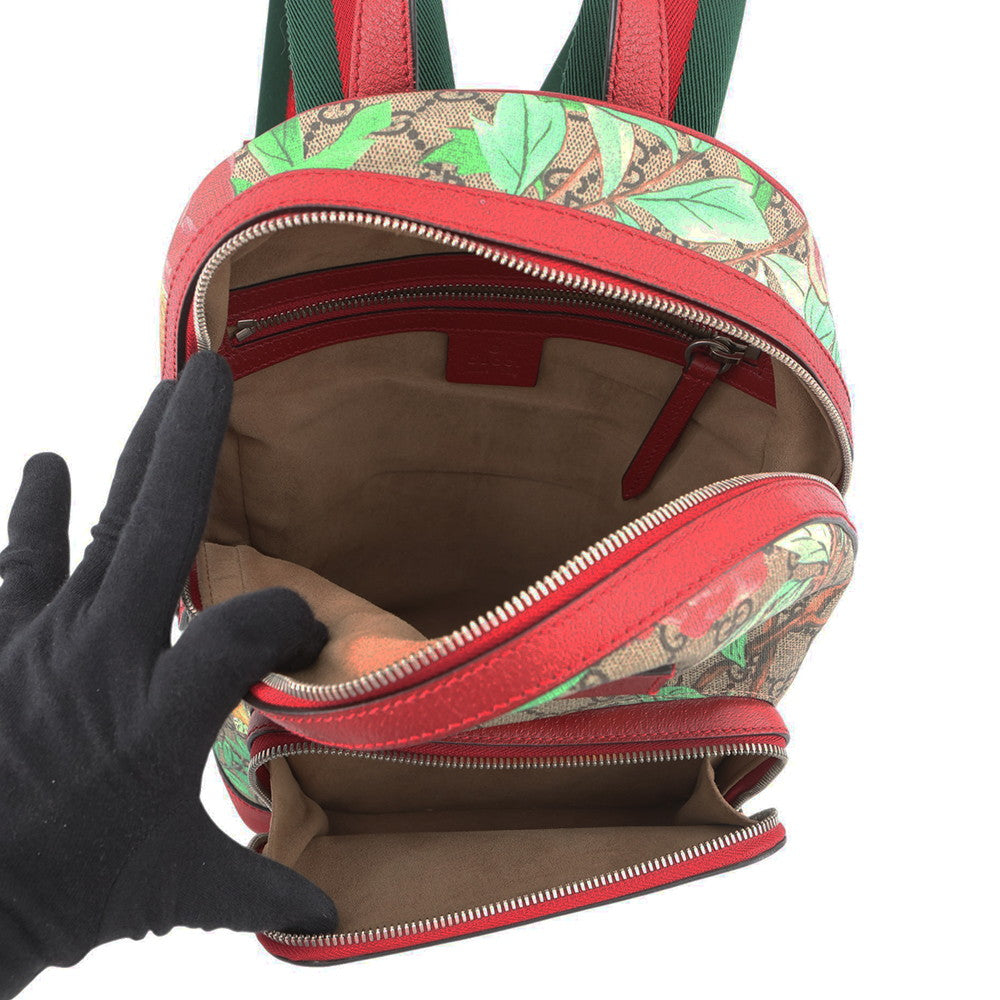 GUCCI Tian Backpack Red/Multicolor427042 GG Supreme