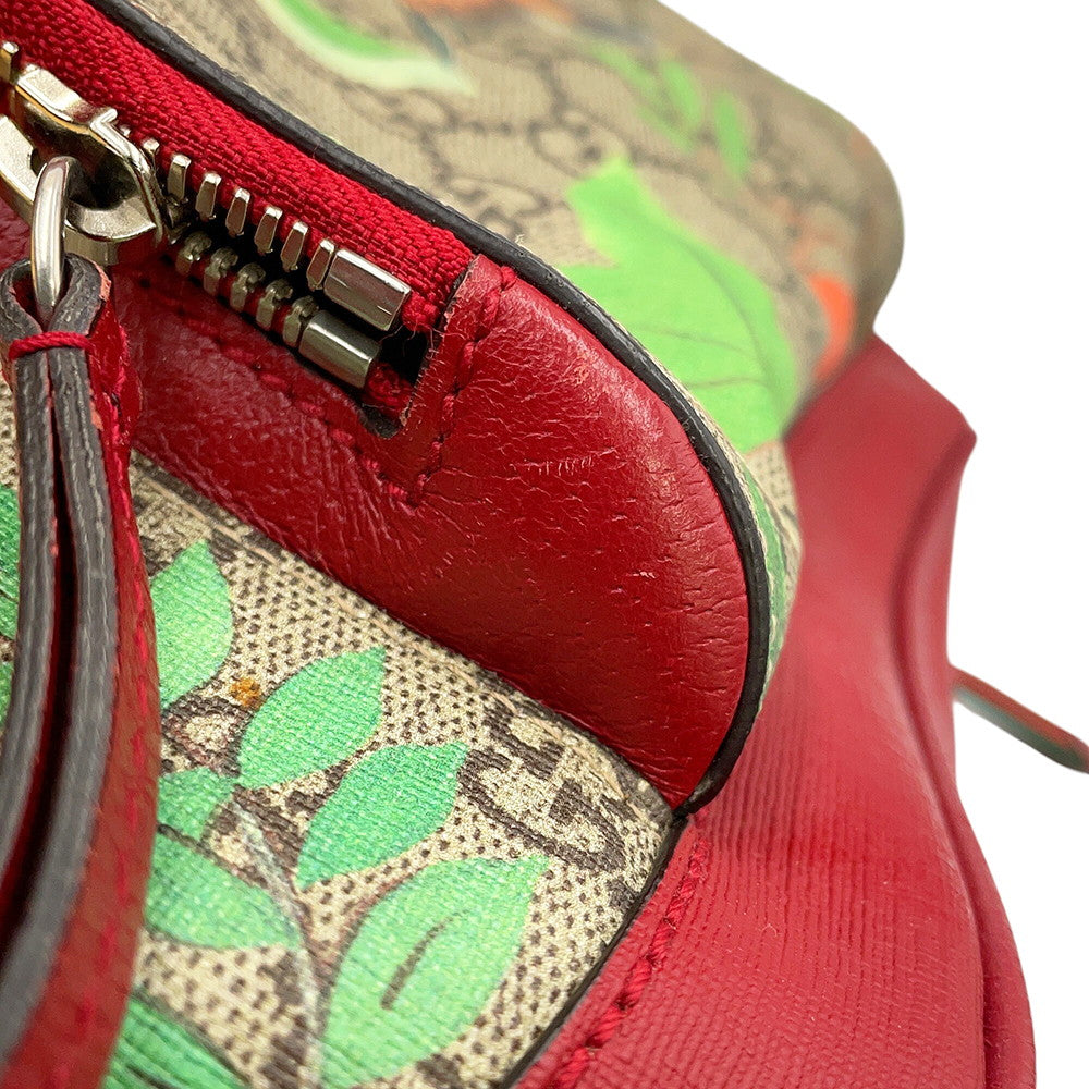 GUCCI Tian Backpack Red/Multicolor427042 GG Supreme