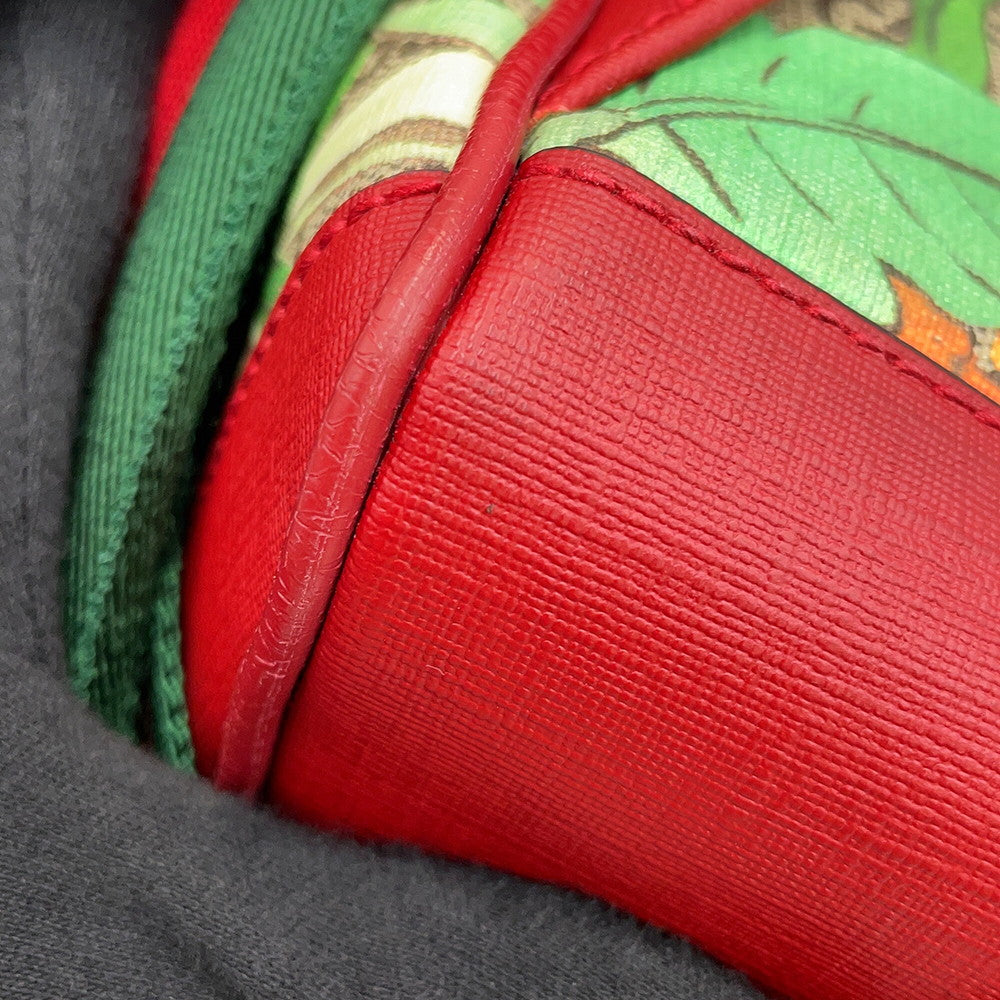 GUCCI Tian Backpack Red/Multicolor427042 GG Supreme