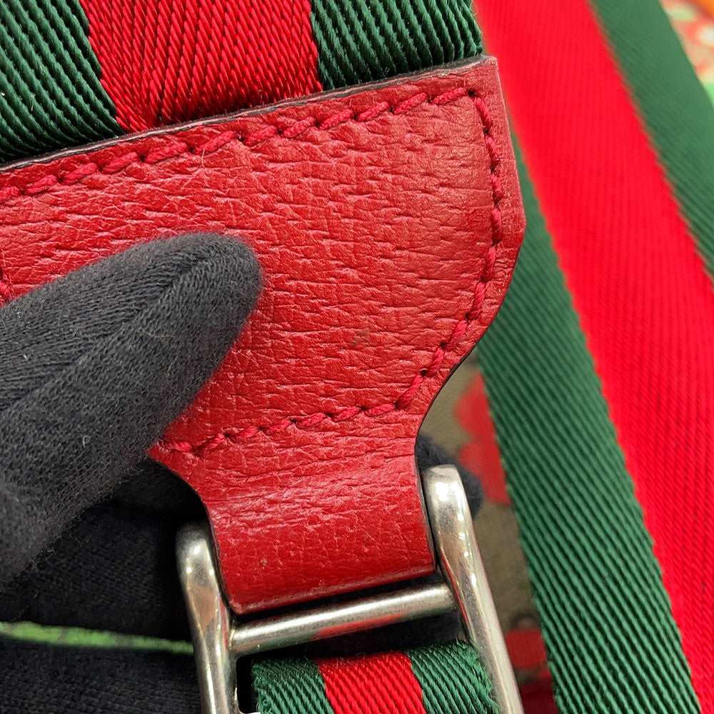 GUCCI Tian Backpack Red/Multicolor427042 GG Supreme