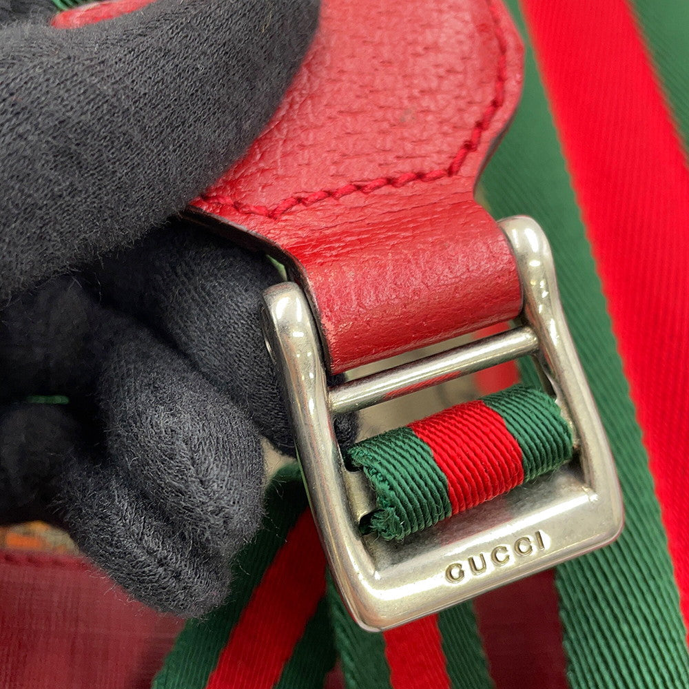 GUCCI Tian Backpack Red/Multicolor427042 GG Supreme
