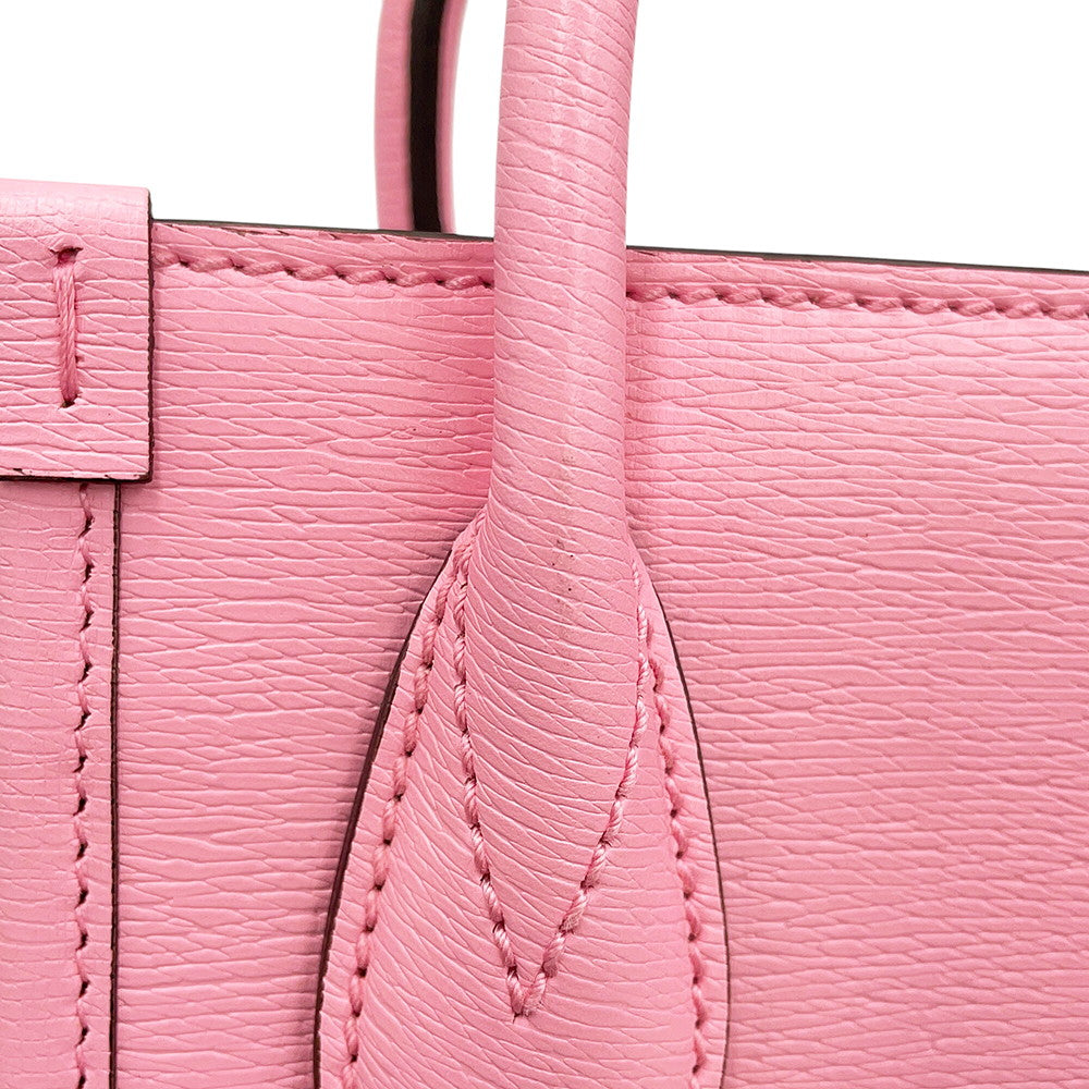 GUCCI Bananya 2-way Tote Bag Pink/Yellow671623 Leather