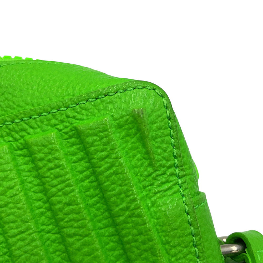 BALENCIAGA car camera bag Light Green693542 Leather