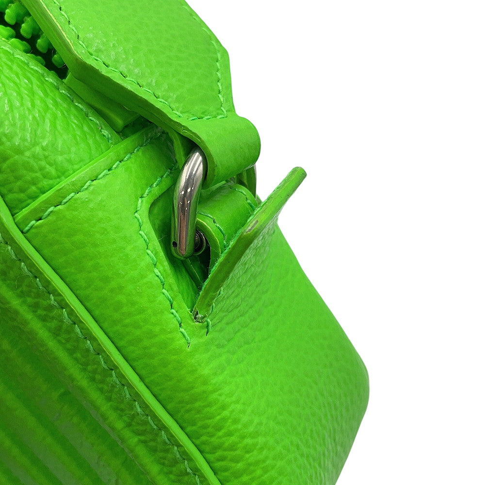 BALENCIAGA car camera bag Light Green693542 Leather