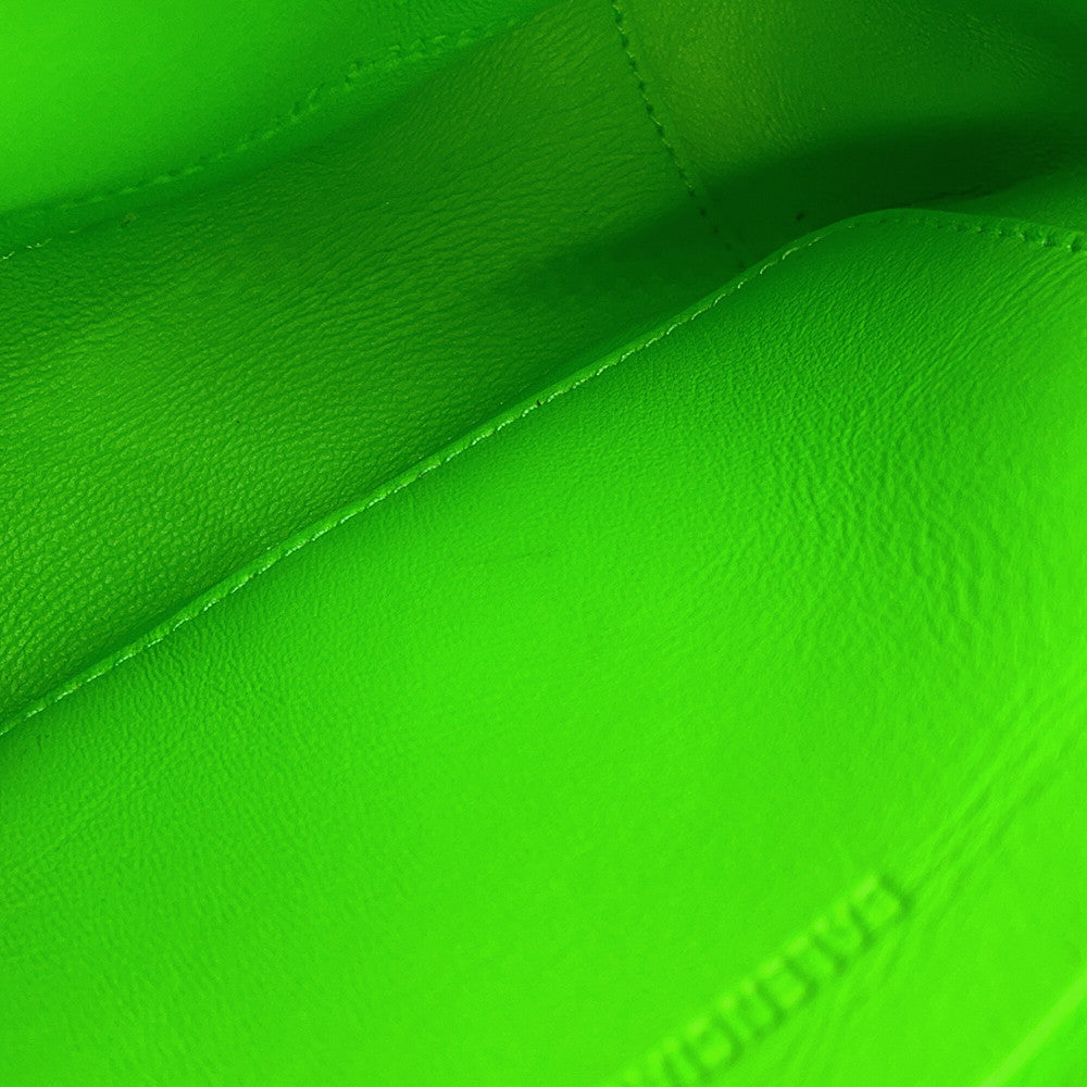 BALENCIAGA car camera bag Light Green693542 Leather