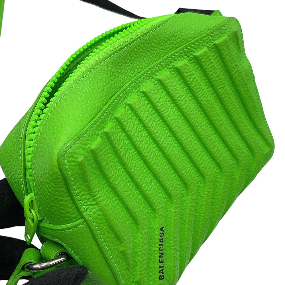 BALENCIAGA car camera bag Light Green693542 Leather