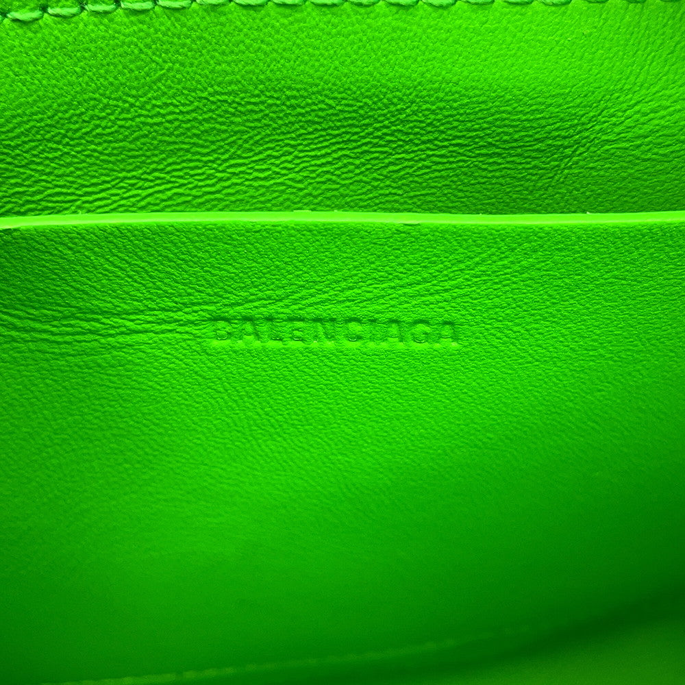 BALENCIAGA car camera bag Light Green693542 Leather