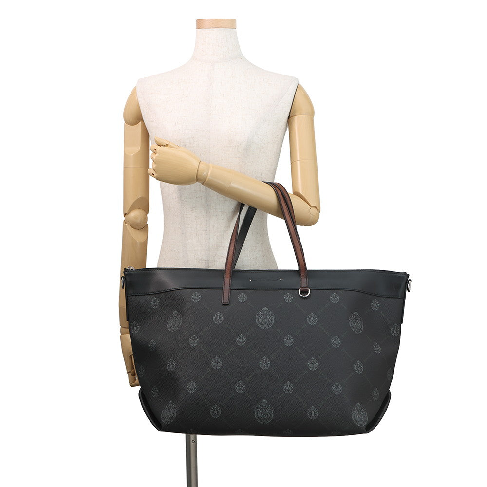 Berluti City Break Tote Black/Brown PVC Leather