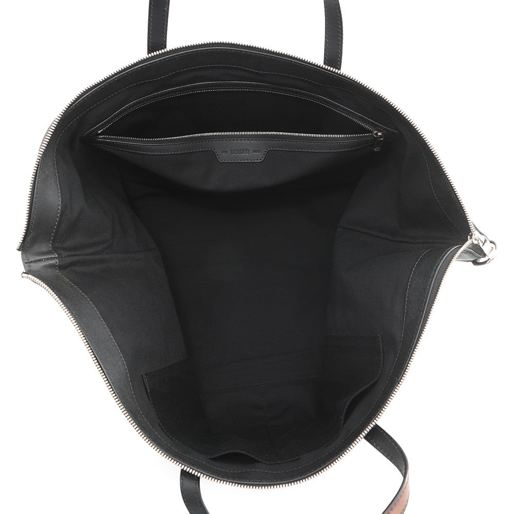 Berluti City Break Tote Black/Brown PVC Leather