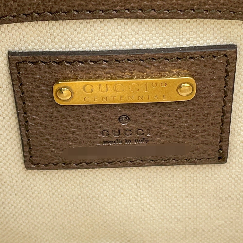 GUCCI Crossbody Bag 100th Anniversary Brown/Multicolor602695 Leather