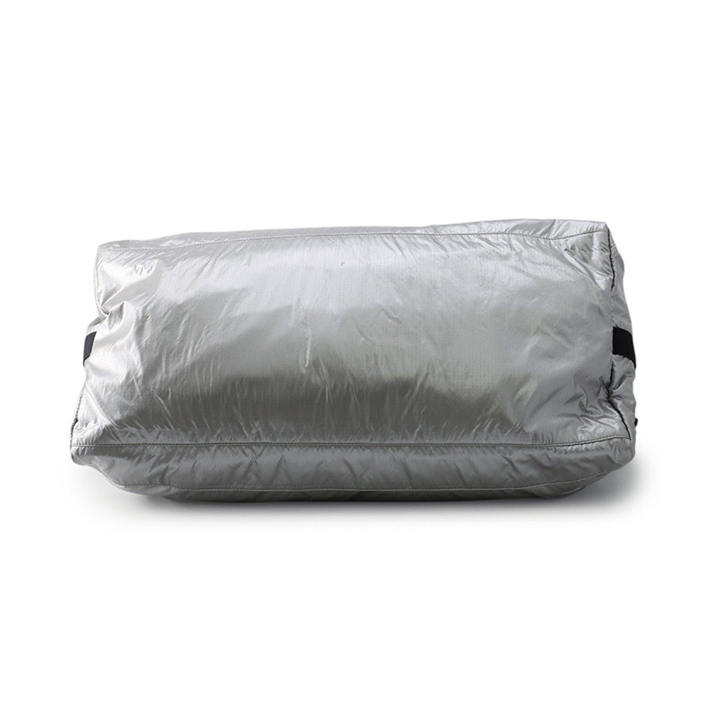 SAINT LAURENT PARIS Nook's Duffle 2-way Travel Bag Silver/Black581374 Nylon Canvas