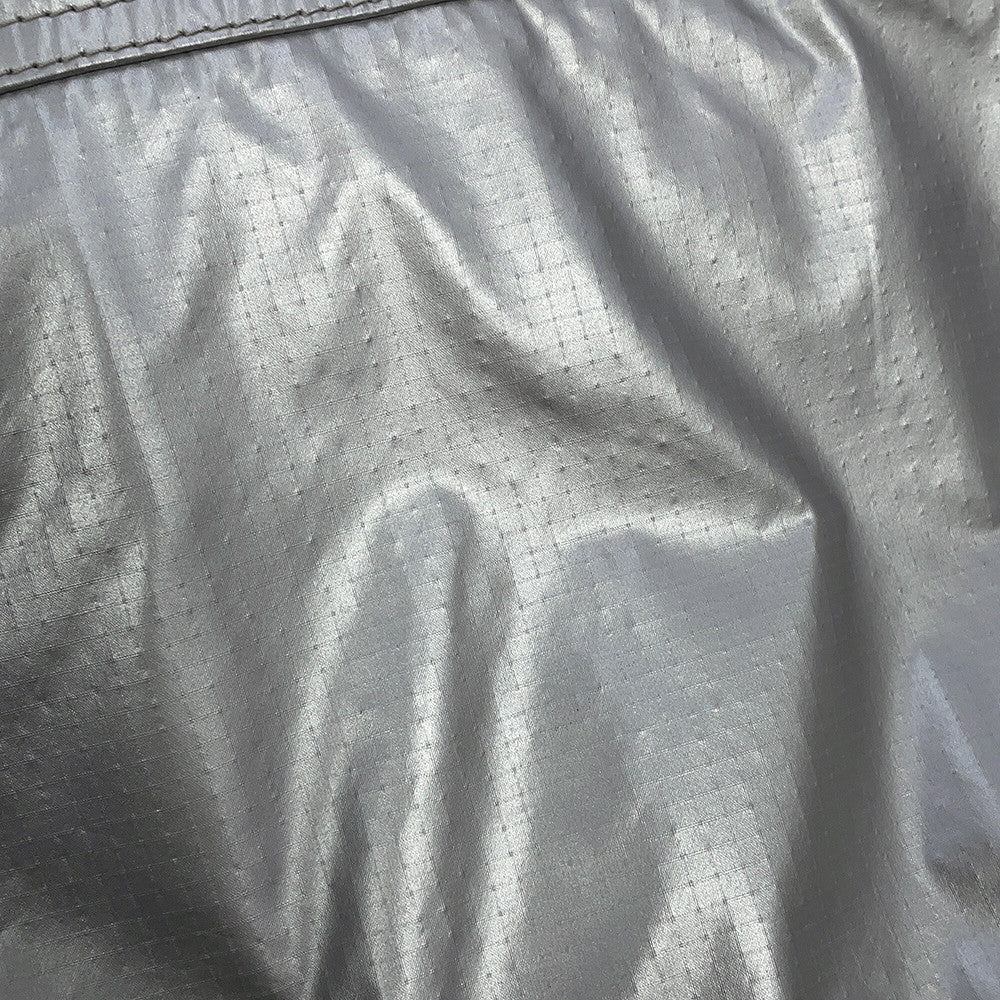 SAINT LAURENT PARIS Nook's Duffle 2-way Travel Bag Silver/Black581374 Nylon Canvas
