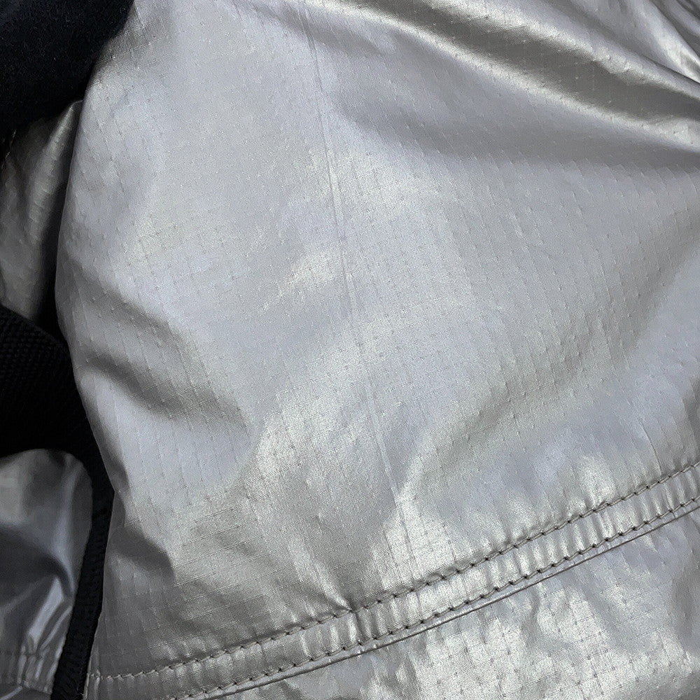 SAINT LAURENT PARIS Nook's Duffle 2-way Travel Bag Silver/Black581374 Nylon Canvas