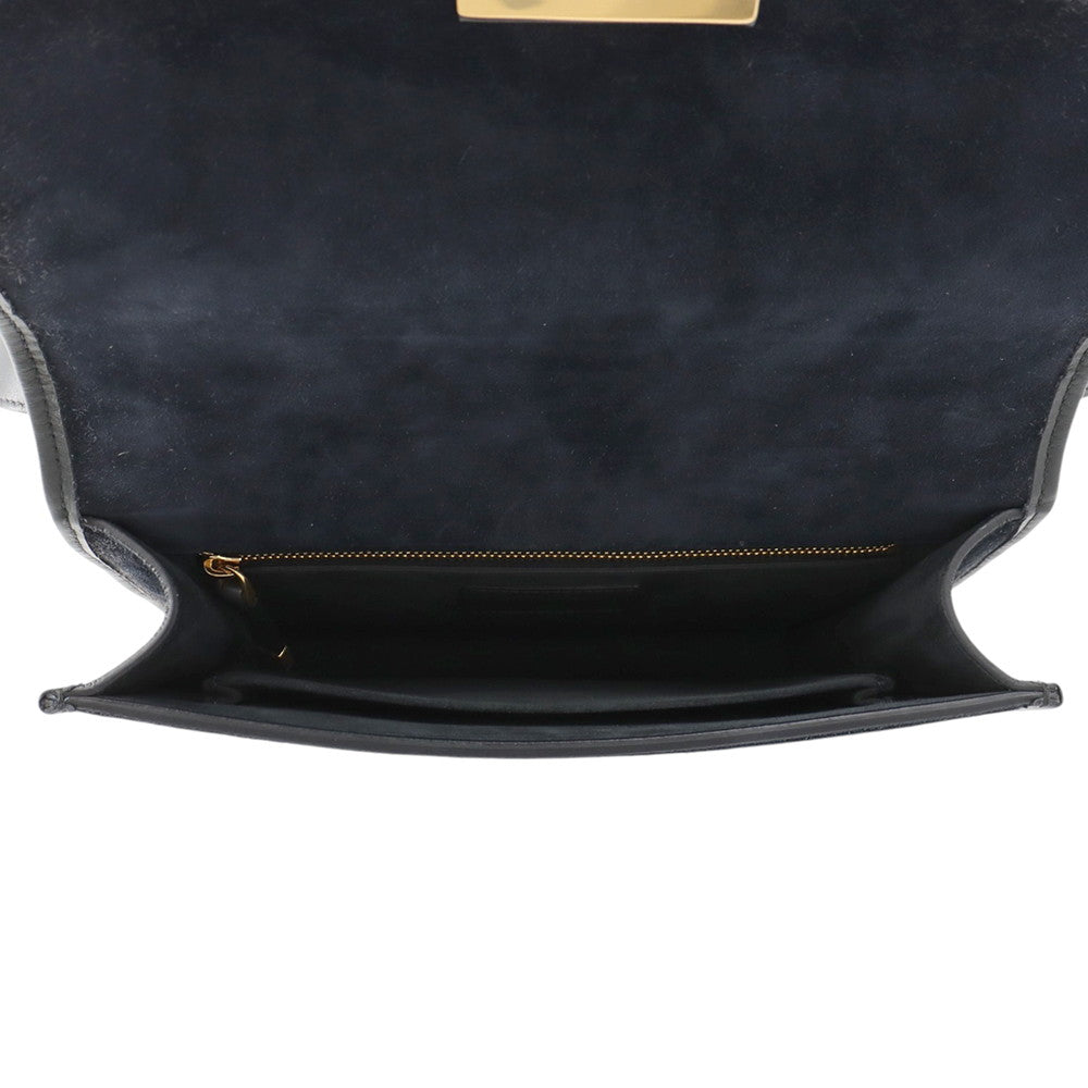 Dior 30Montaigne Shoulder Bag Navy Velvet Leather