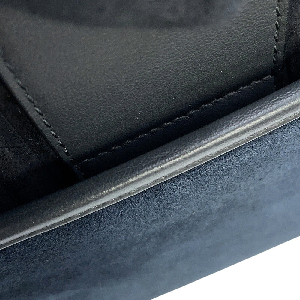 Dior 30Montaigne Shoulder Bag Navy Velvet Leather