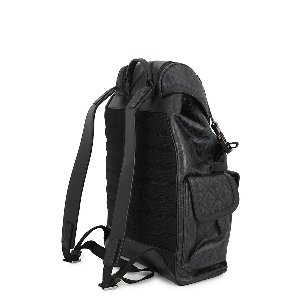 Dior CD Diamond Hit the Road Backpack Black1ESBA163CDP_H43E PVC Leather