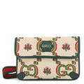 GUCCI Crossbody Bag 100th Anniversary Beige/Green493930 Canvas Leather