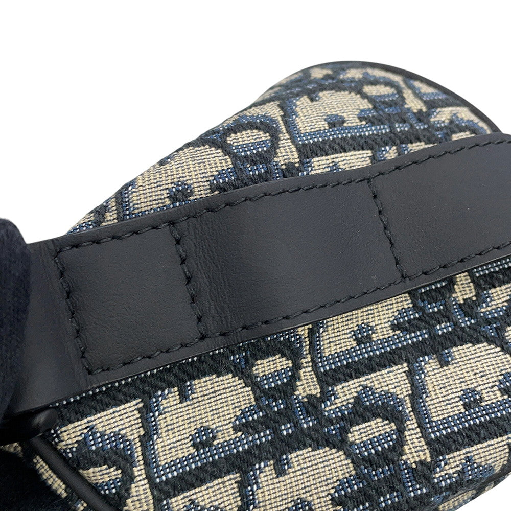 Dior Oblique Kids Rabbit Roller Shoulder Bag Black/Beige/PinkM9916SNHO_M884 Canvas Size Mini